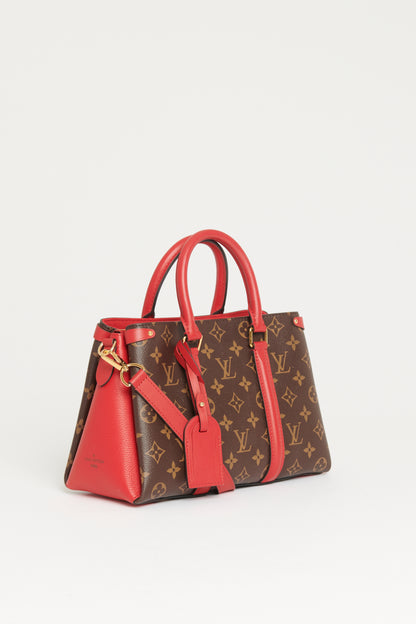 Brown and Red Canvas Soufflot BB Preowned Monogram Tophandle
