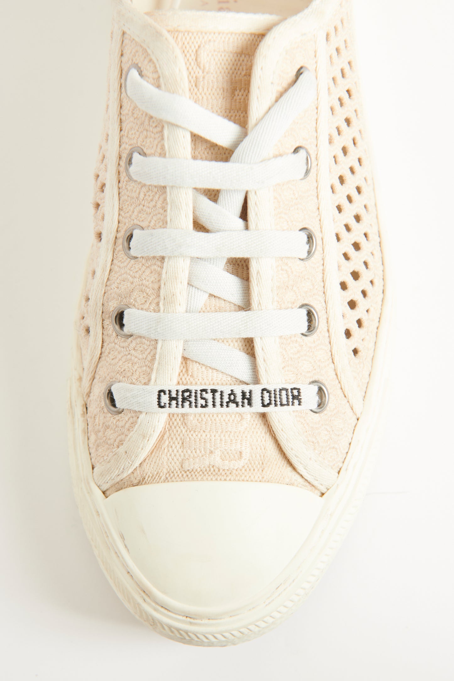 Nude Cotton Preowned Walk n Lace Low Trainers