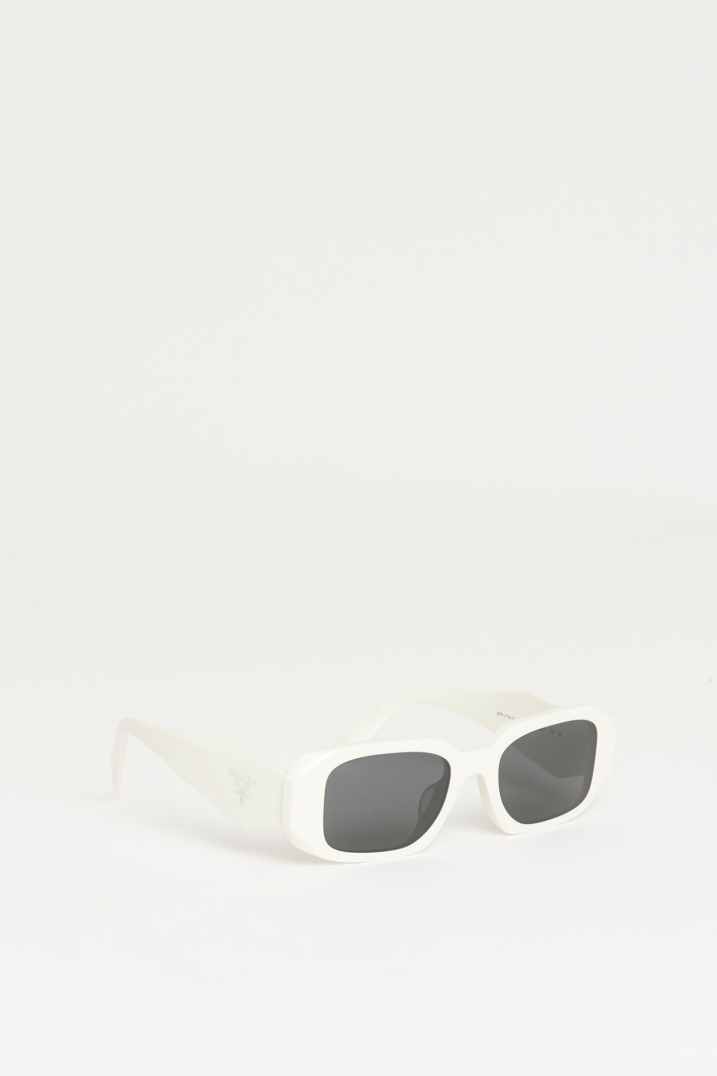 White Acetate Preowned Symbole Sunglasses