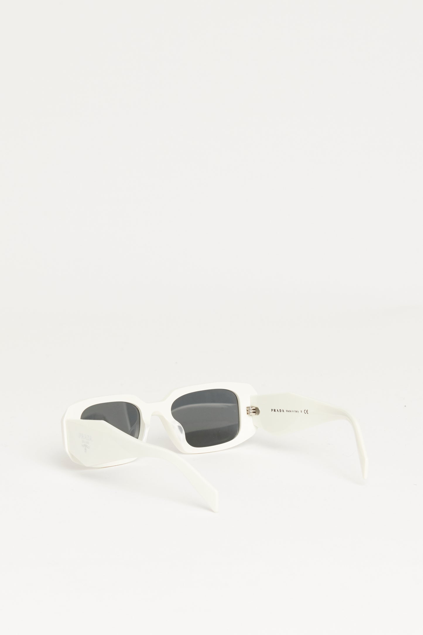White Acetate Preowned Symbole Sunglasses