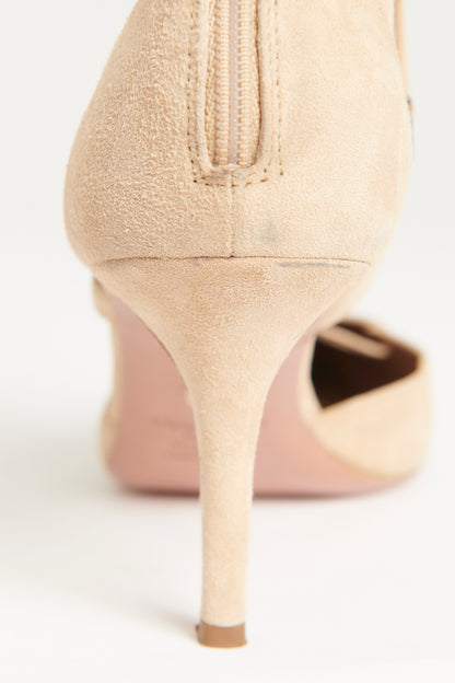 Belgravia 75 Sand Suede Preowned Heels