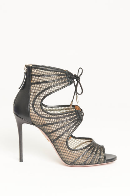 Black Mesh Muse 105 Preowned Heels