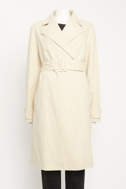 Cream Cotton Charah Preowned Trench Coat