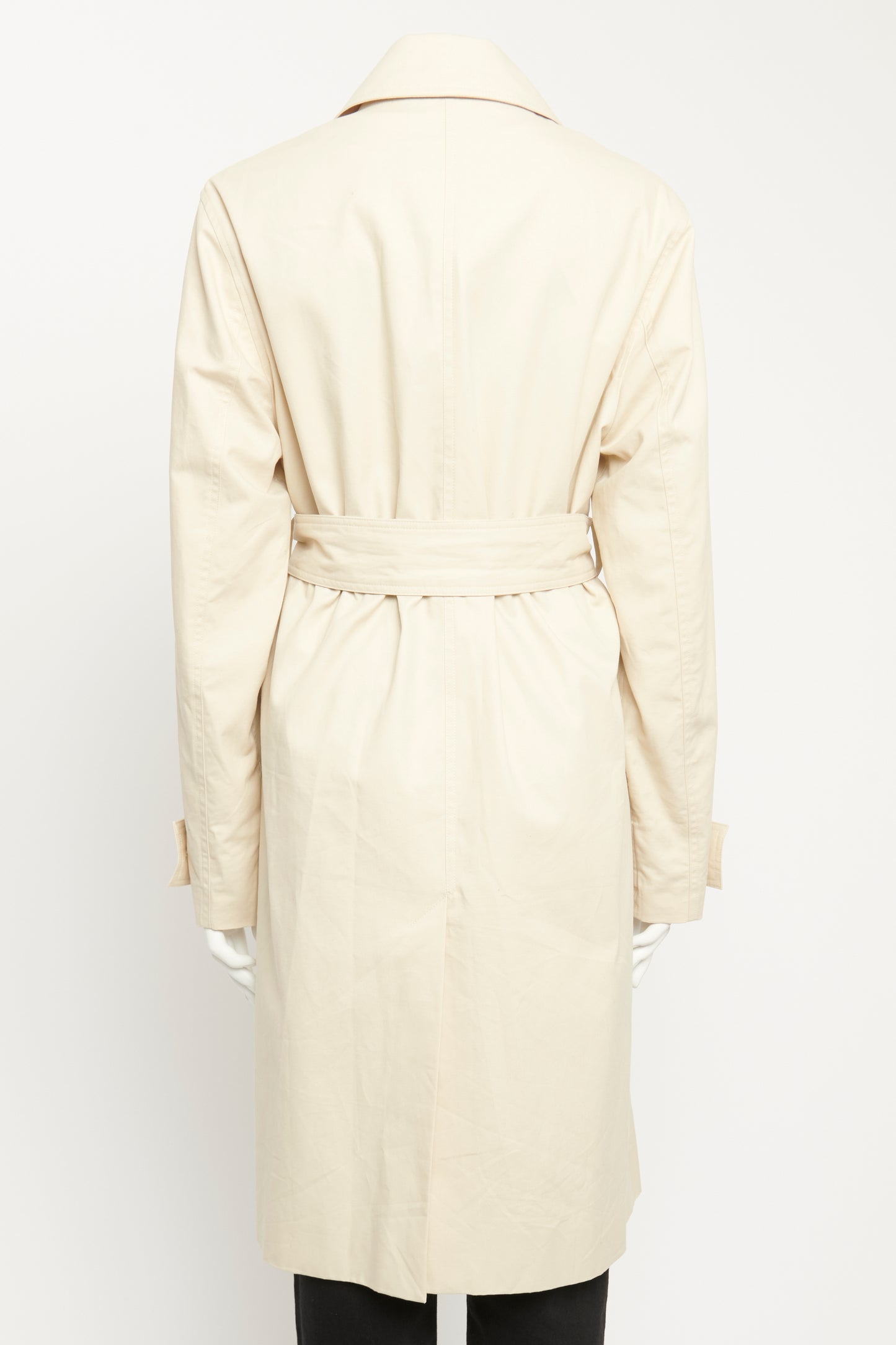 Cream Cotton Charah Preowned Trench Coat