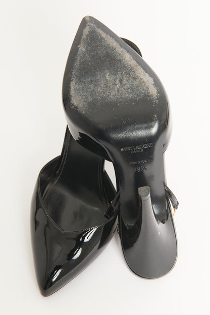 Kika Black Patent Leather Preowned Heels