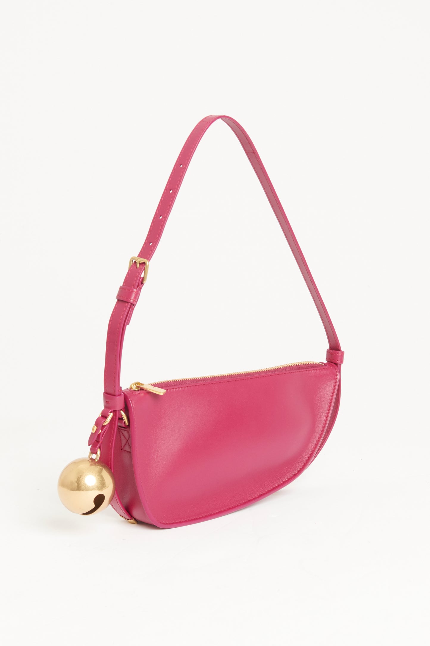 Pink Ripple Nappa Preowned Mini Shield Sling Bag