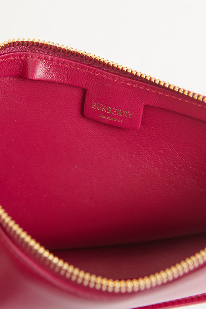 Pink Ripple Nappa Preowned Mini Shield Sling Bag