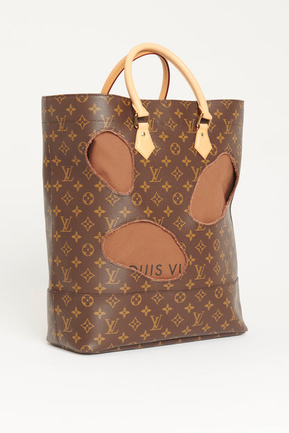 2014 Brown Monogram Canvas "Bag With Holes" Iconoclasts Preowned Tote Bag