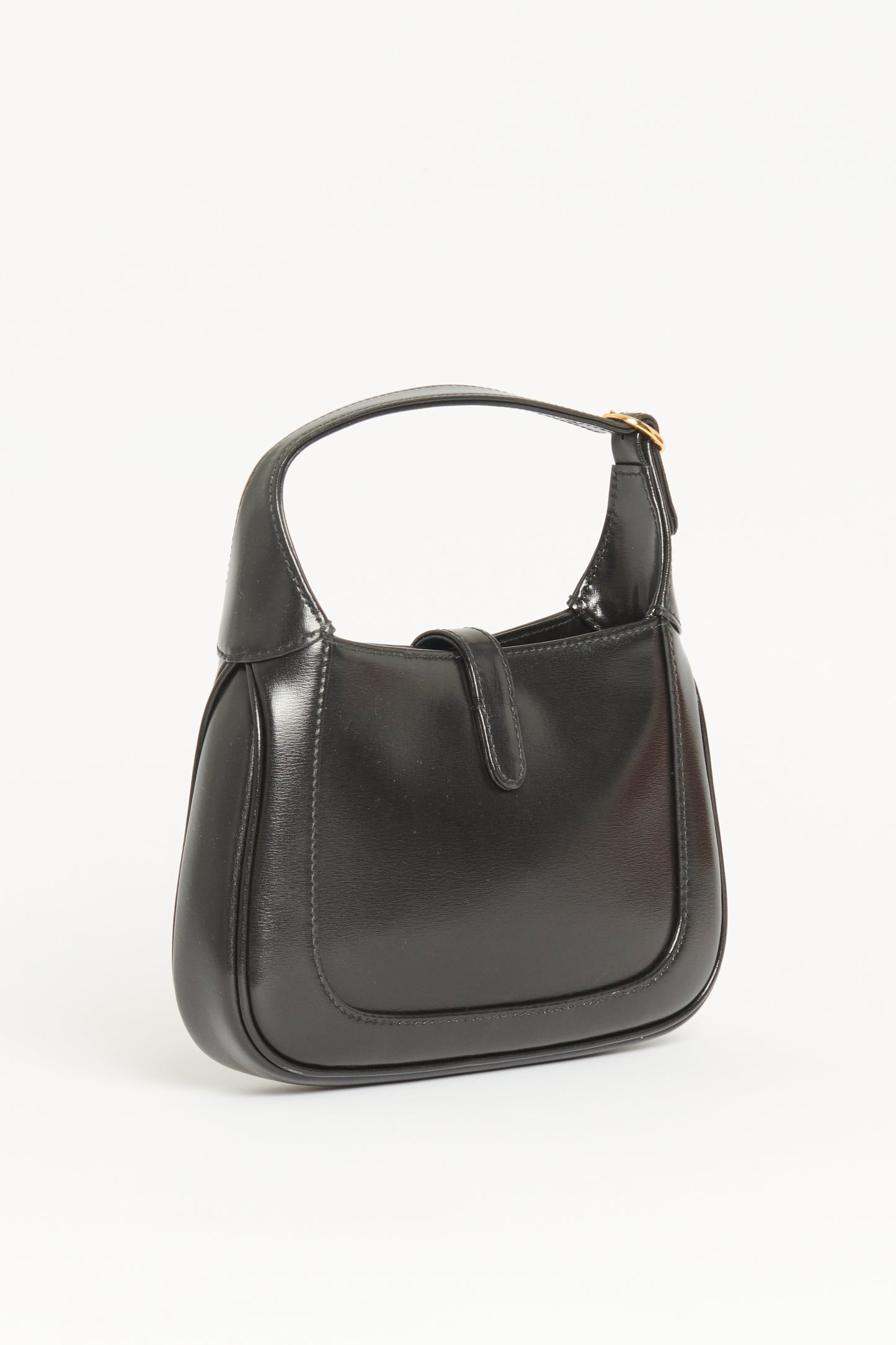 2020 Black Calf Leather Preowned 1961 Mini Jackie Hobo Bag