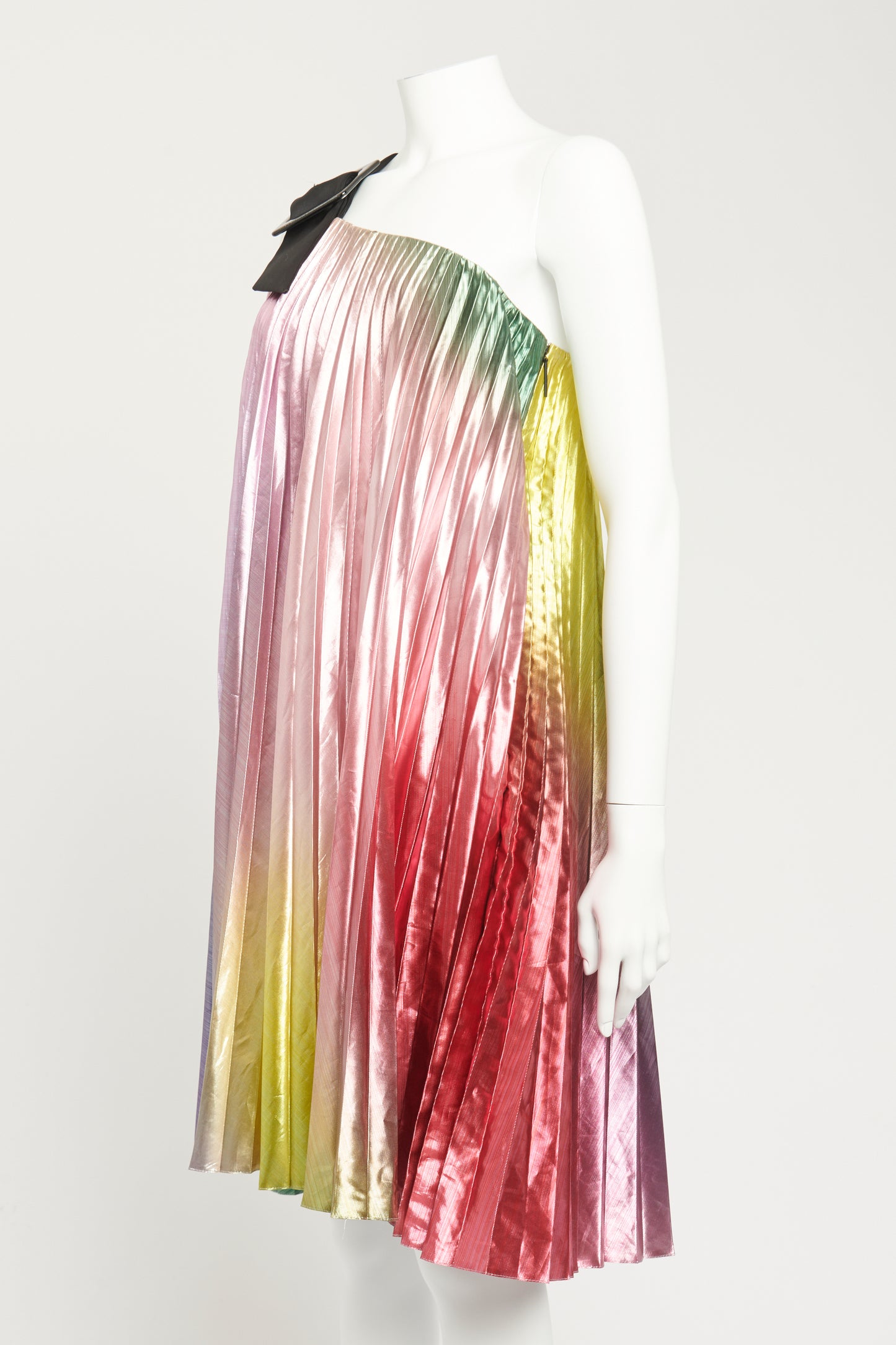 2023 Metallic Rainbow Preowned Sun-Ray Mini Dress