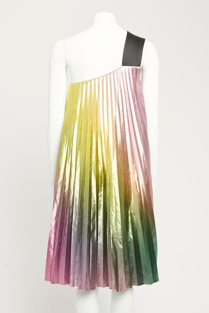 2023 Metallic Rainbow Preowned Sun-Ray Mini Dress