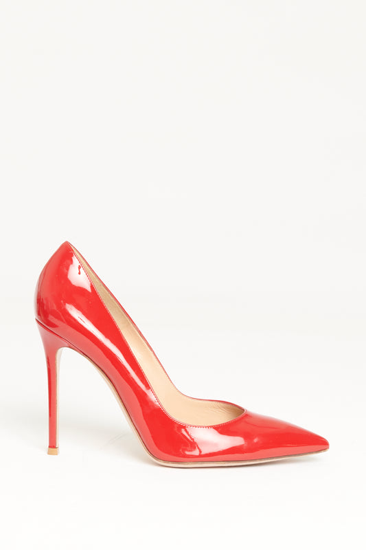 Red Patent Leather Preowned Gianvito Pumps