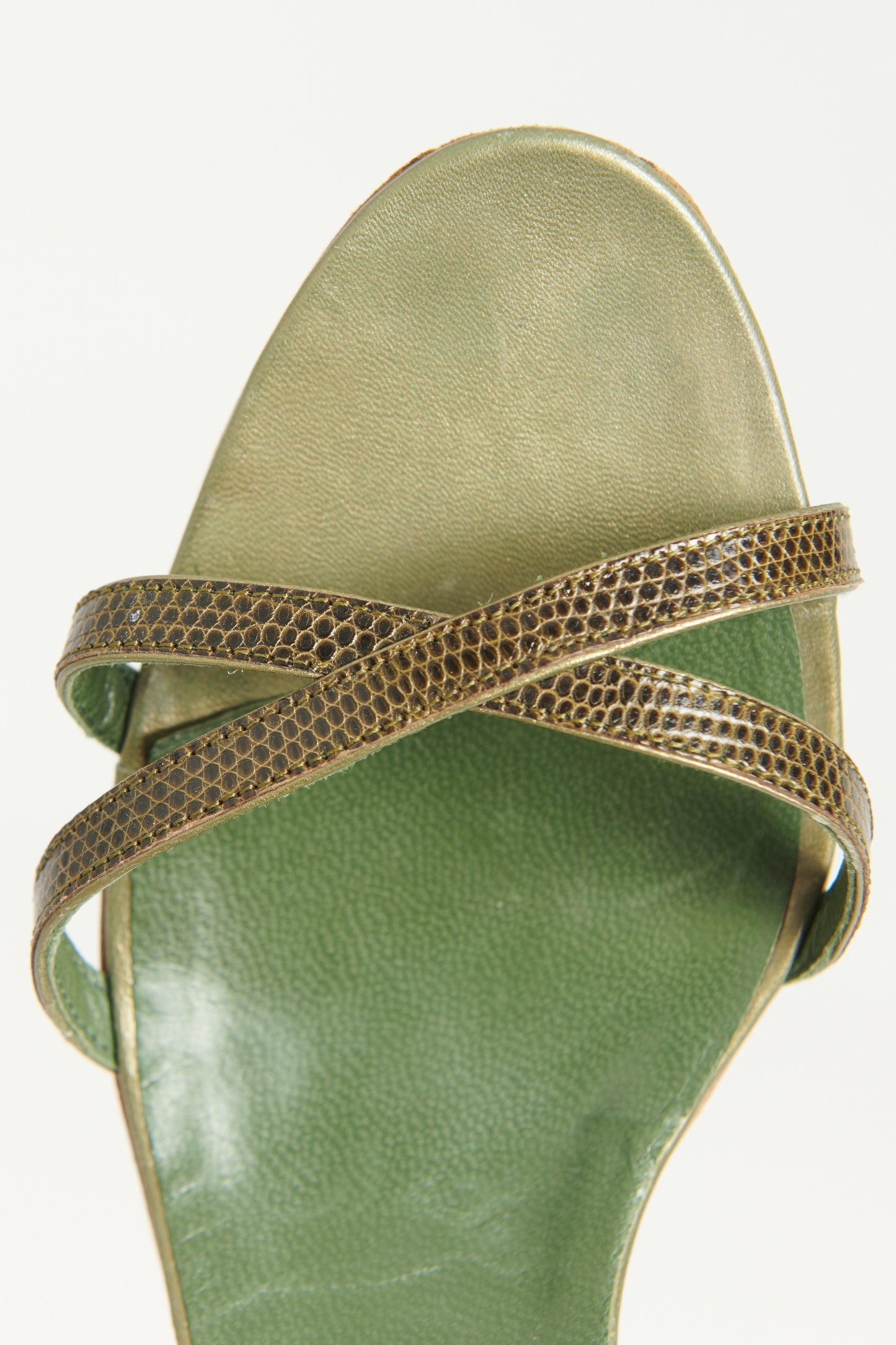 Green Lizard Preowned Callasli Slingback Sandals