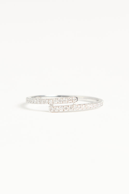 18K White Gold Preowned Gatsby Pave Ring