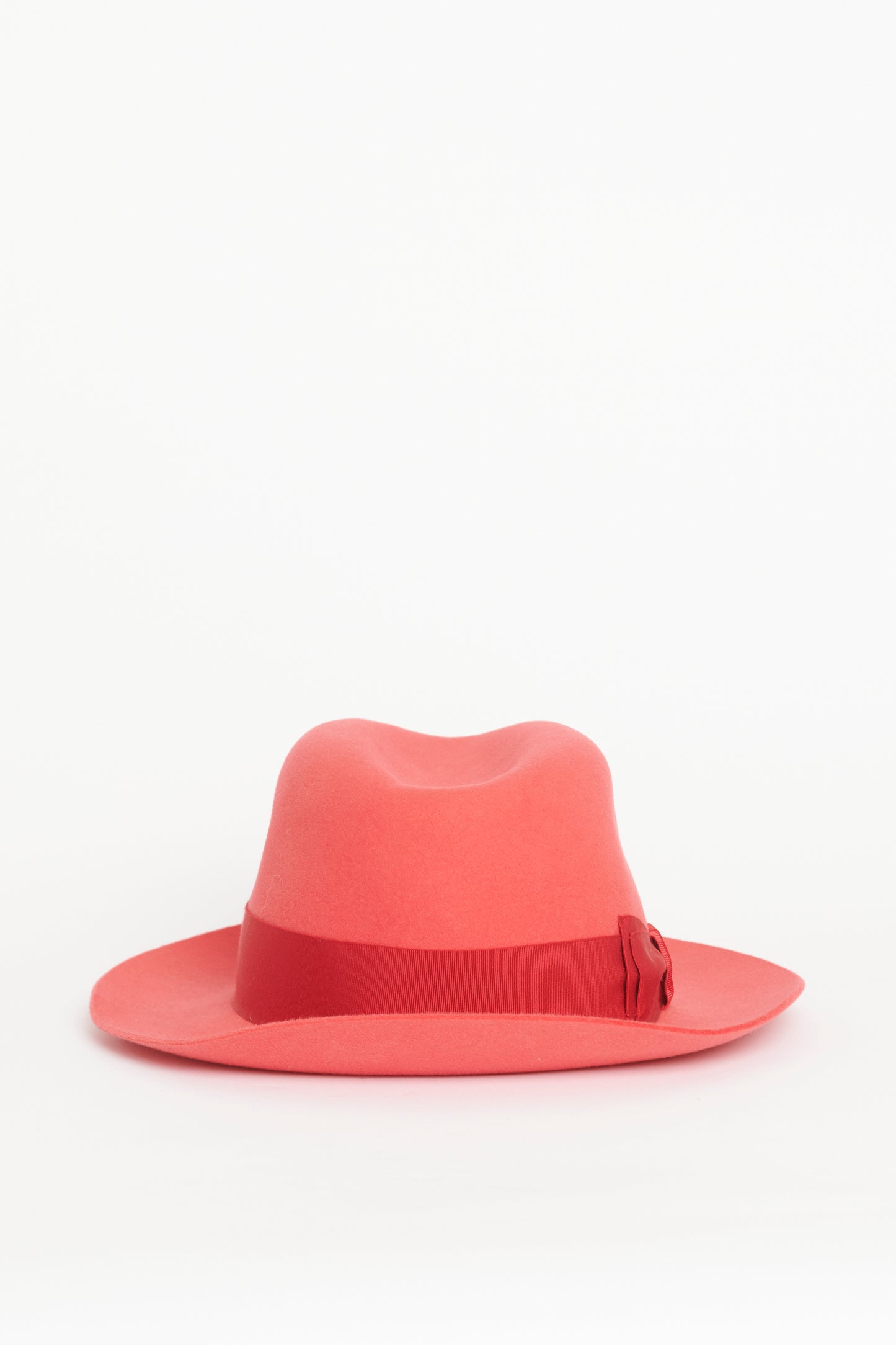 Rouge Red Rabbit Felt Preowned Fedora Hat