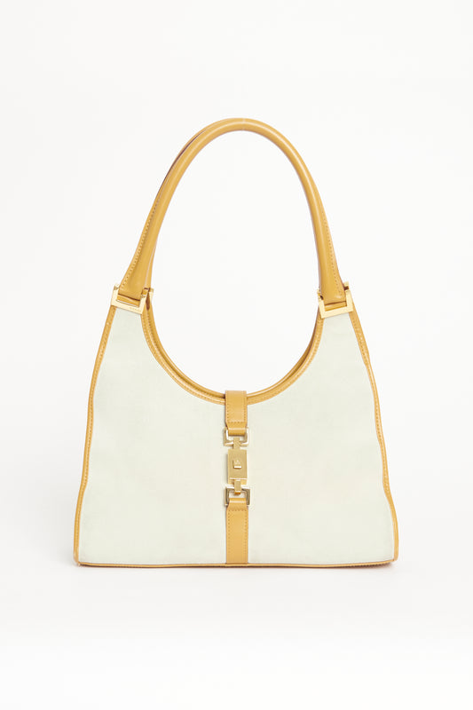 Off-White Leather & Nubuck Preowned Jackie Hobo Bag