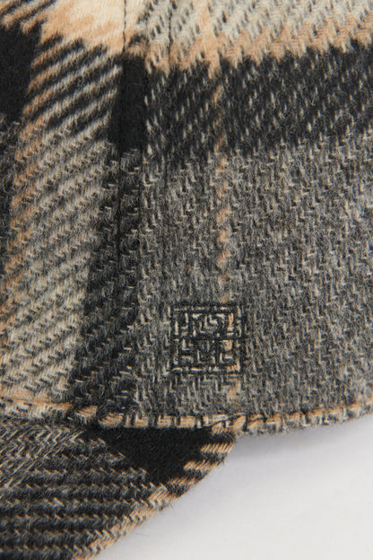 Grey Wool Preowned Doublé Baseball Check Cap