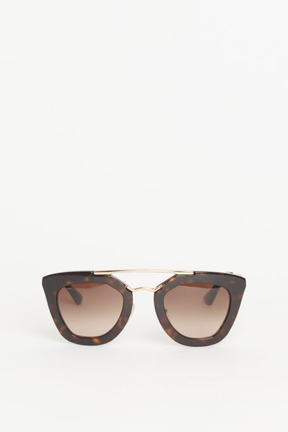 Brown Acetate Preowned Tortoise Cinema Sunglasses