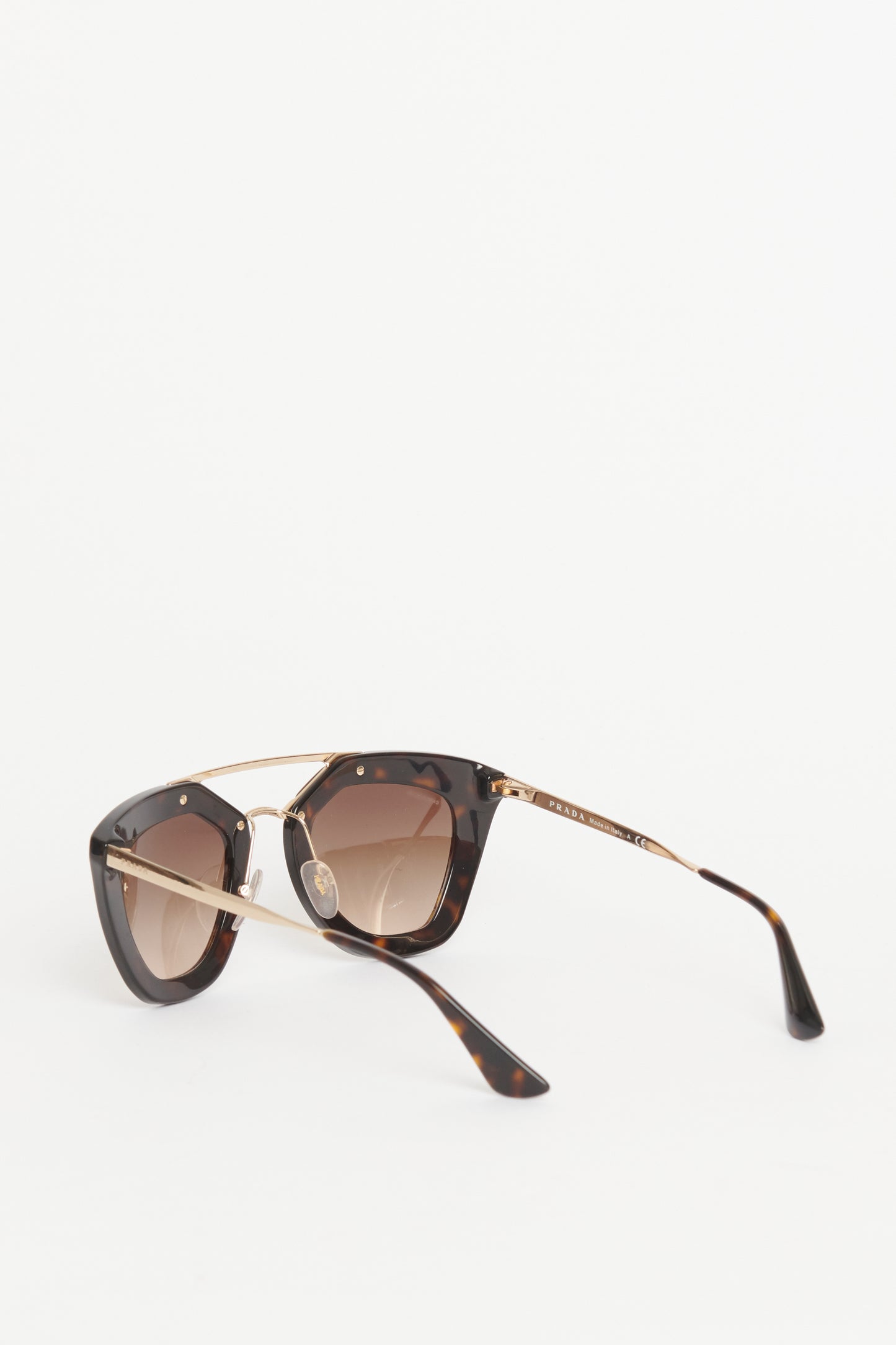 Brown Acetate Preowned Tortoise Cinema Sunglasses