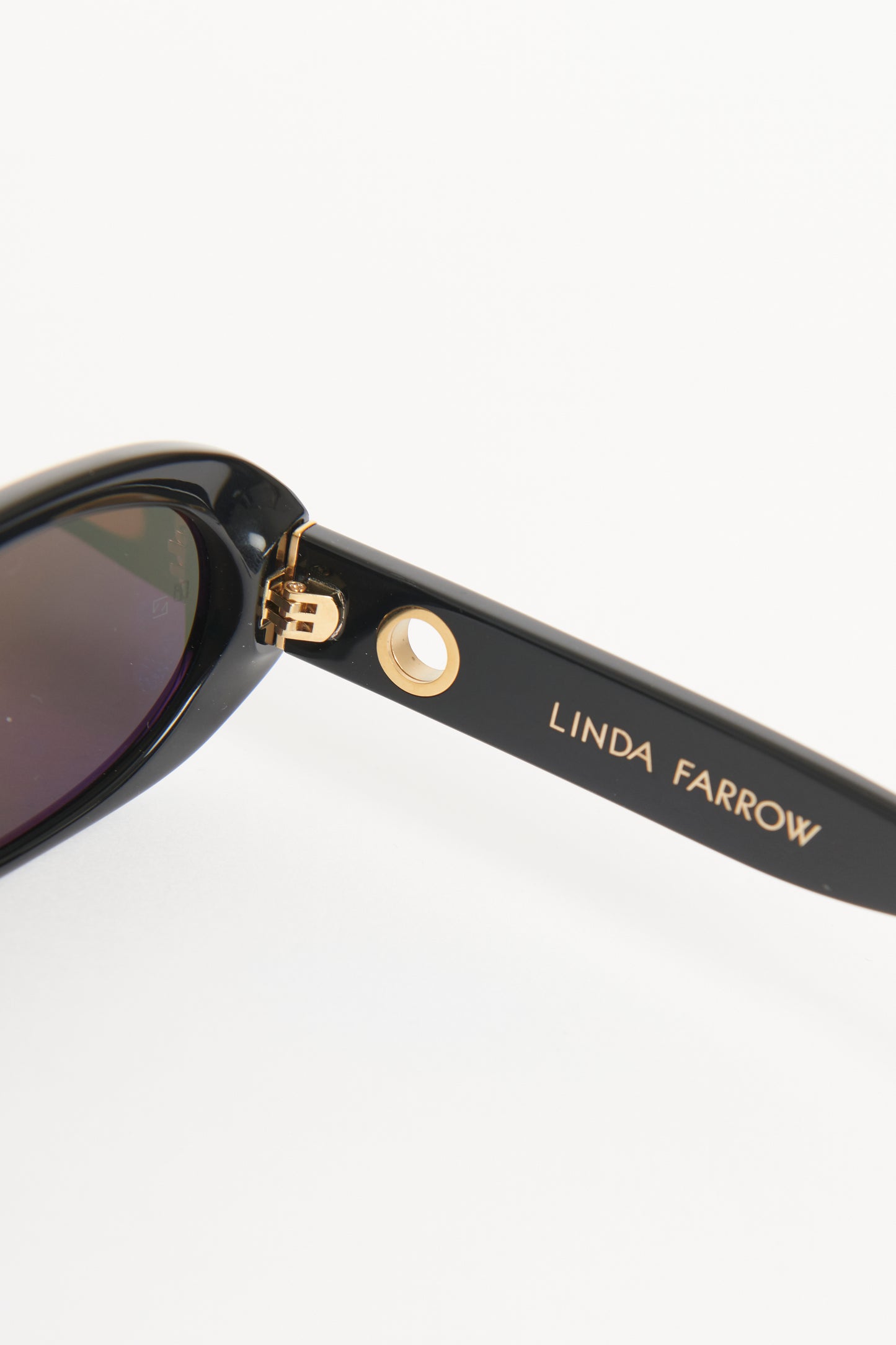 Black Acetate Preowned Cara 90's Sunglasses