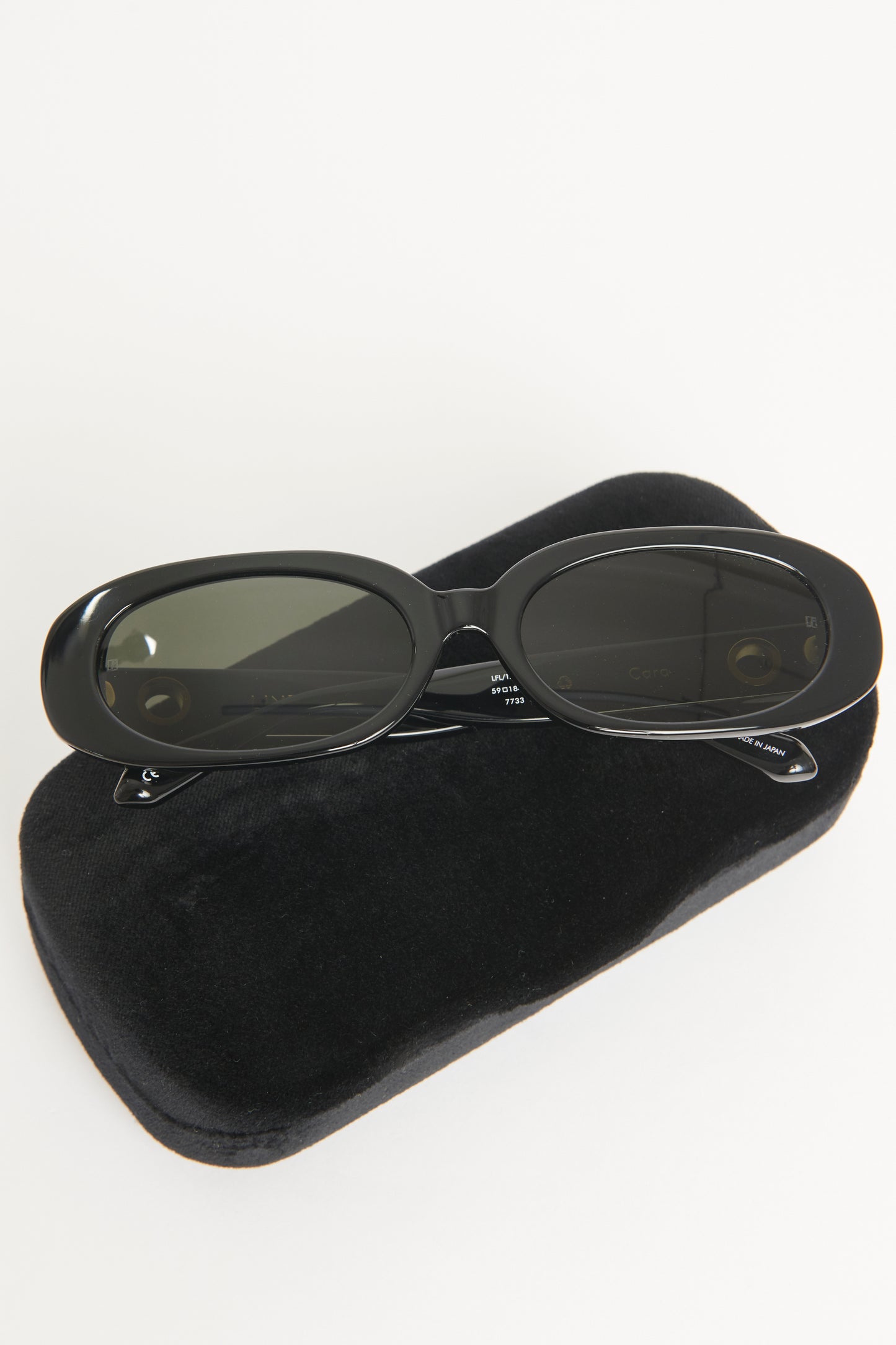 Black Acetate Preowned Cara 90's Sunglasses