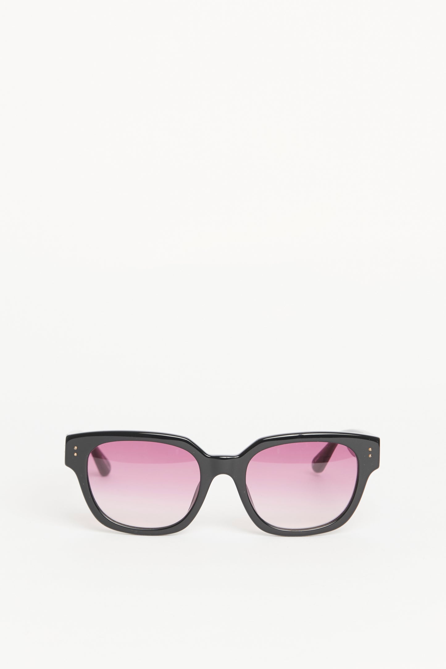 Black Acetate Preowned Deni Pink Lense Sunglasses