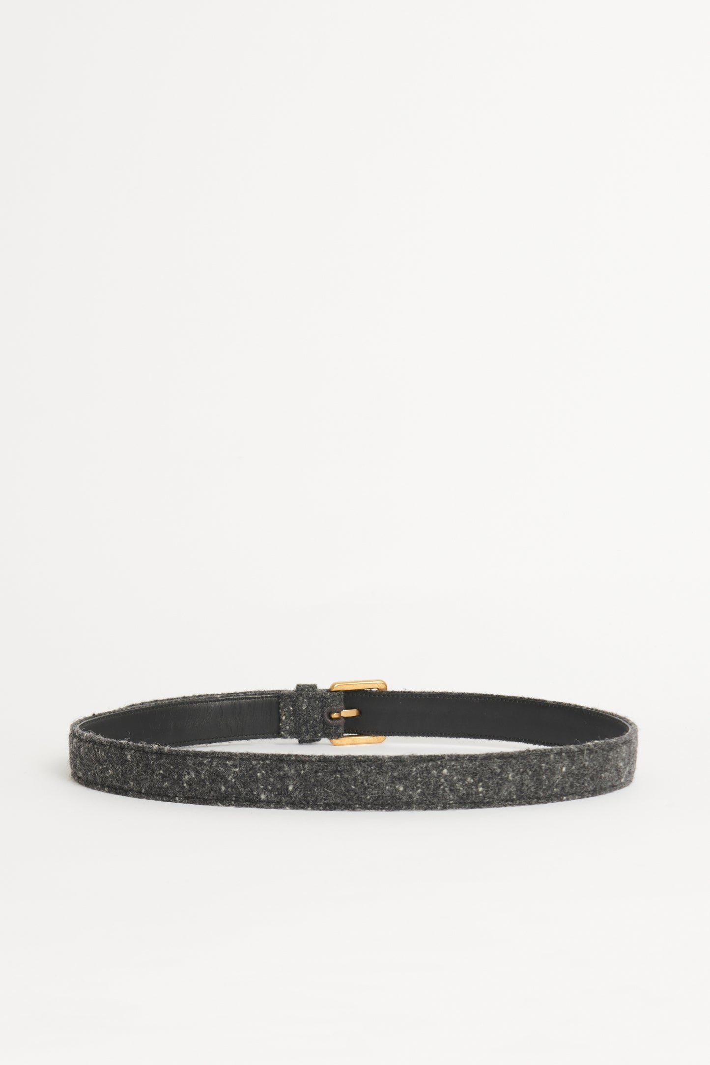 Grey Tweed Preowned Belt