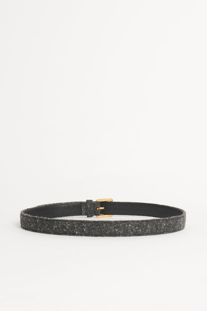 Grey Tweed Preowned Belt