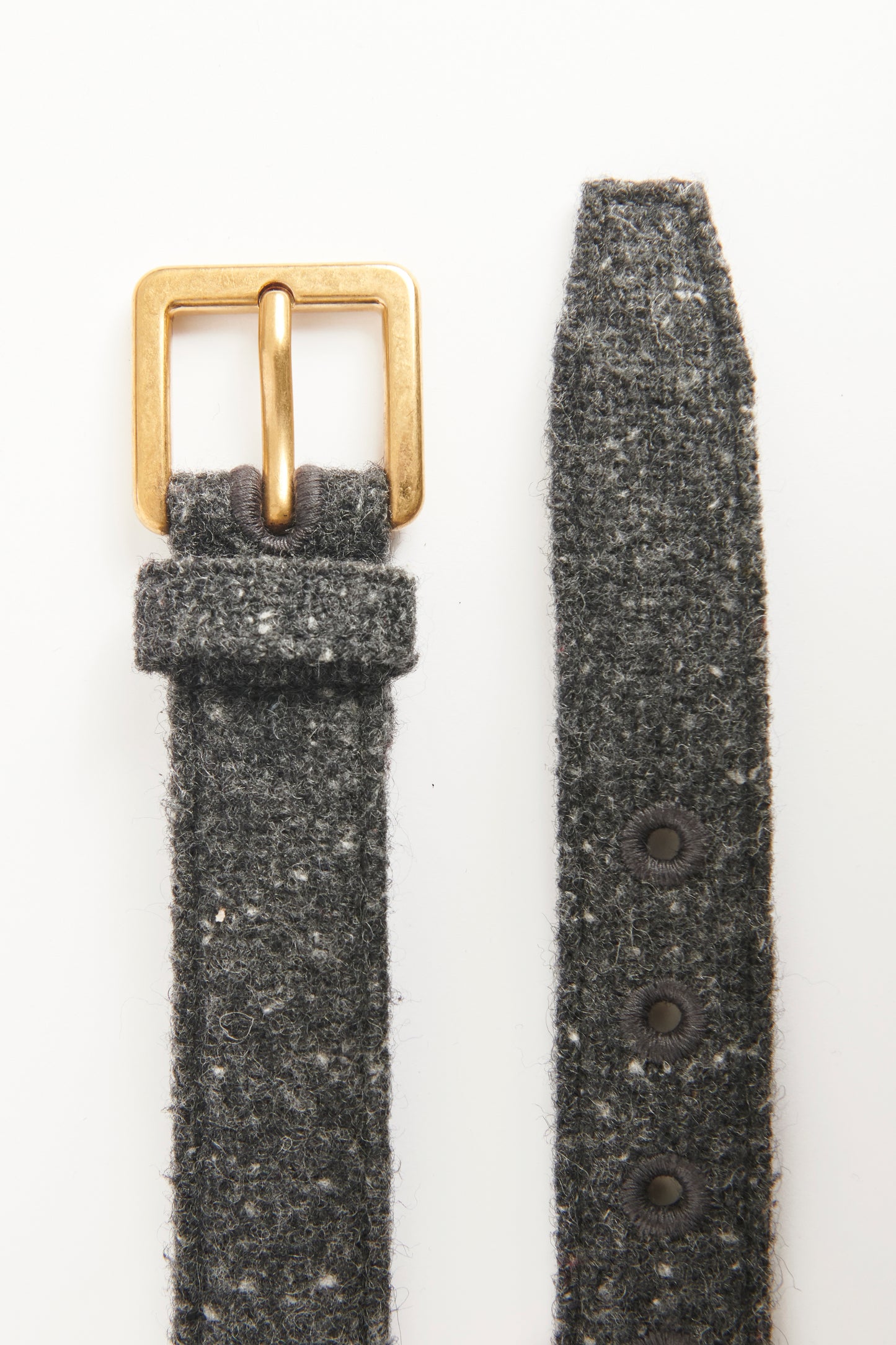 Grey Tweed Preowned Belt