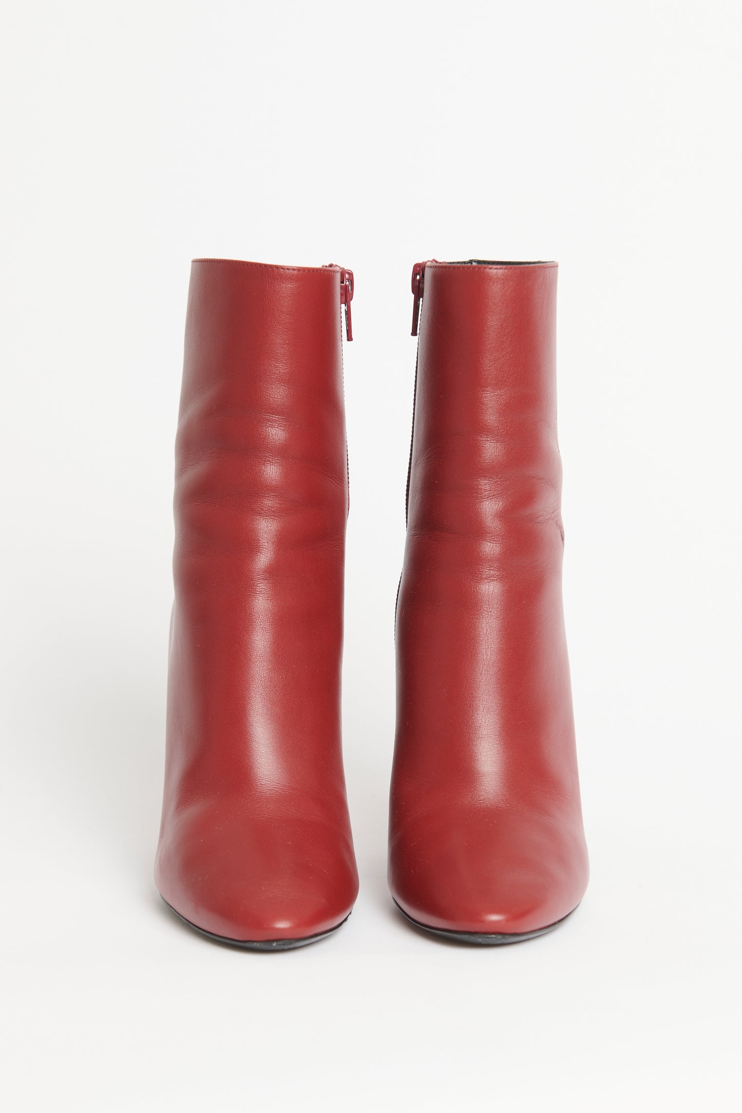 Opyum Red Leather Preowned 68 Ankle Boots