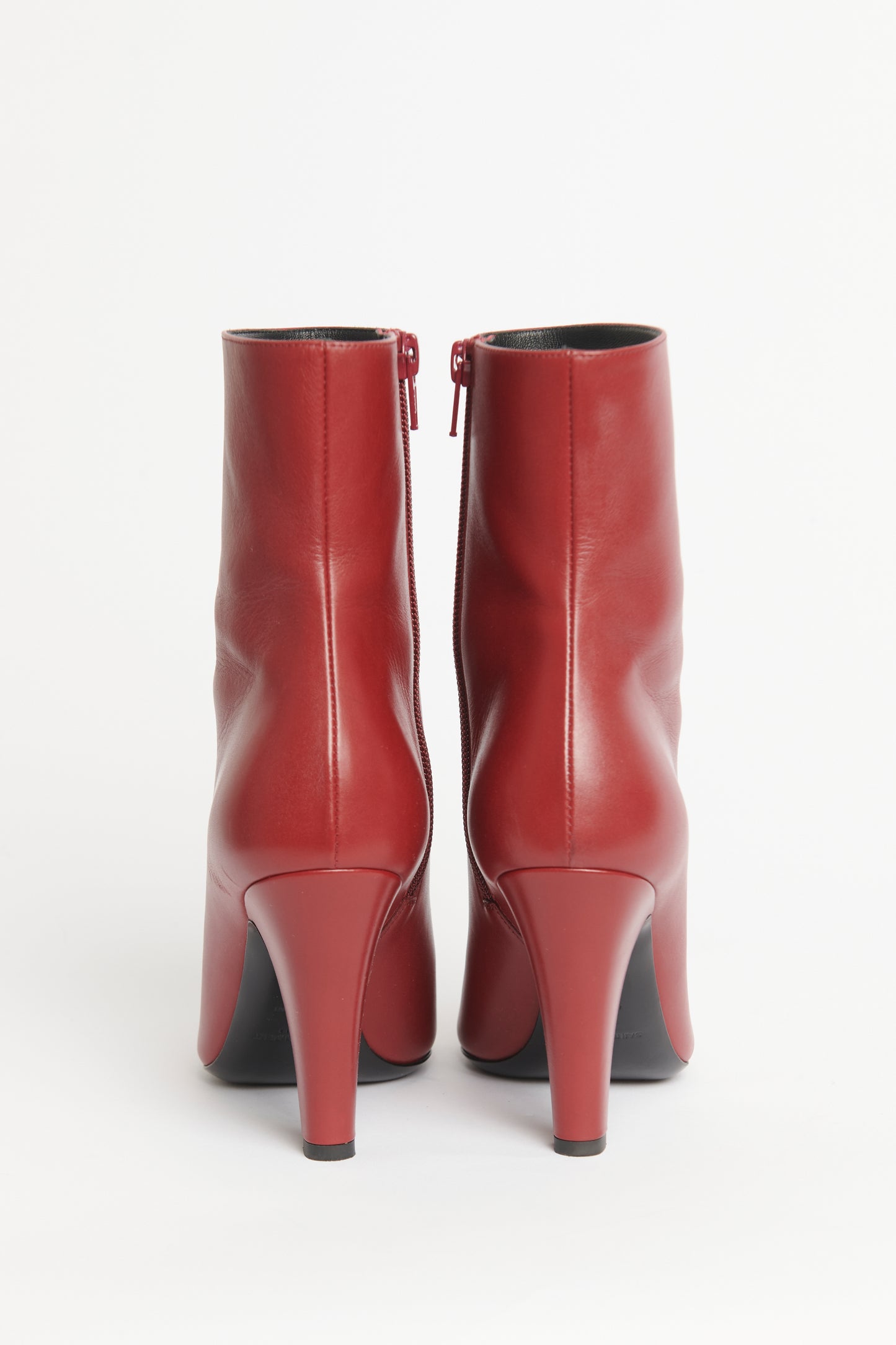 Opyum Red Leather Preowned 68 Ankle Boots