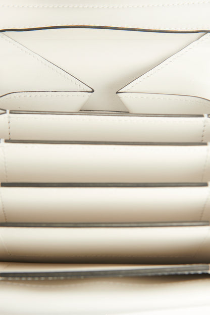 White Leather Preowned Loveblade Crossbody Bag