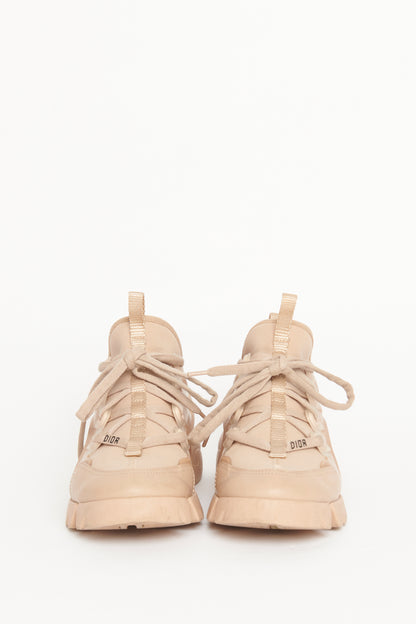 Blush Technical Fabric Preowned D-Connect Trainers