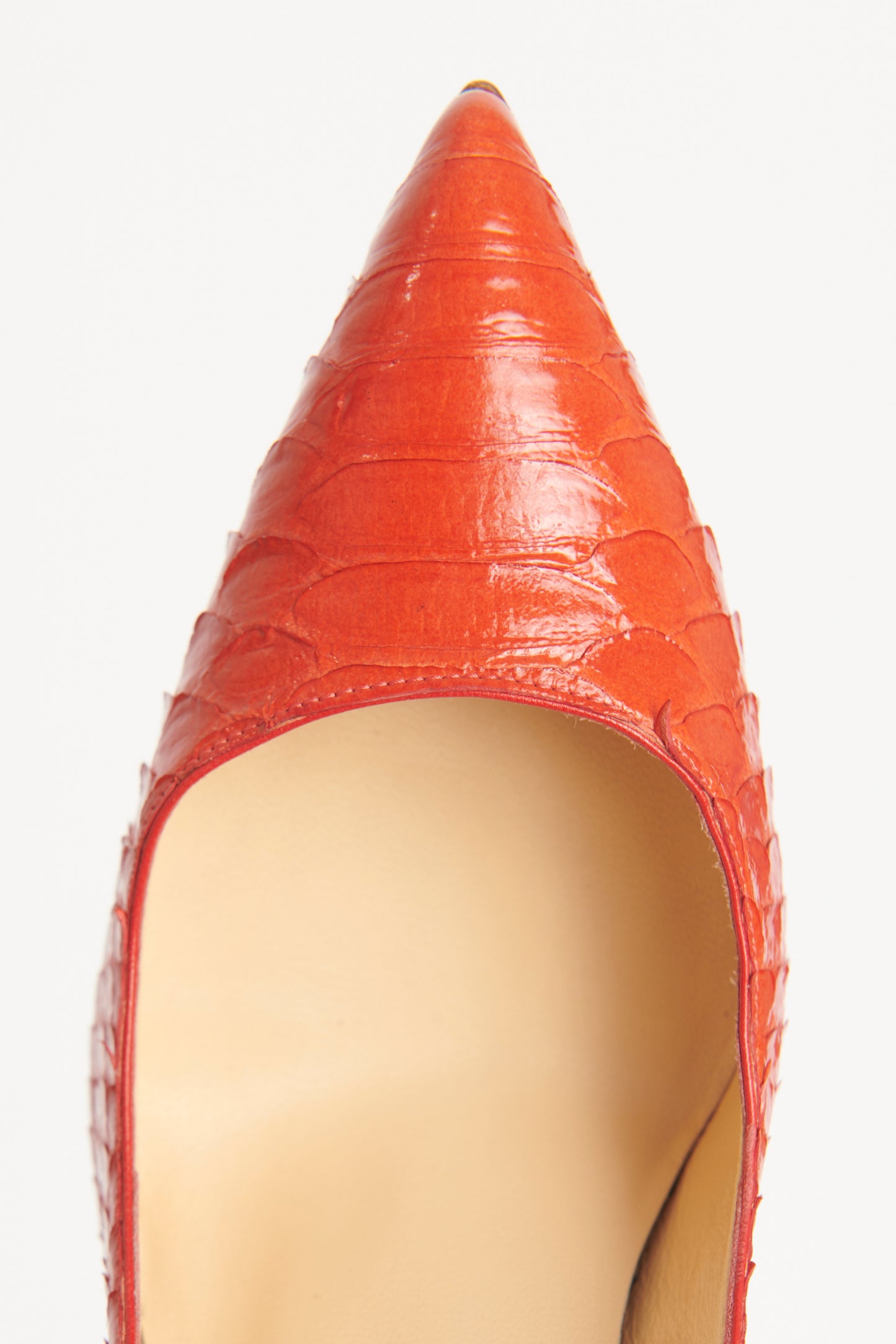 Orange Python So Kate Preowned Heels