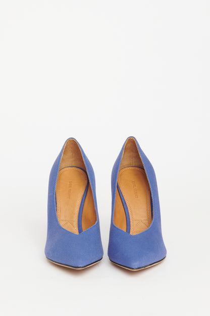 Canvas Preowned Pointed Toe Pumps