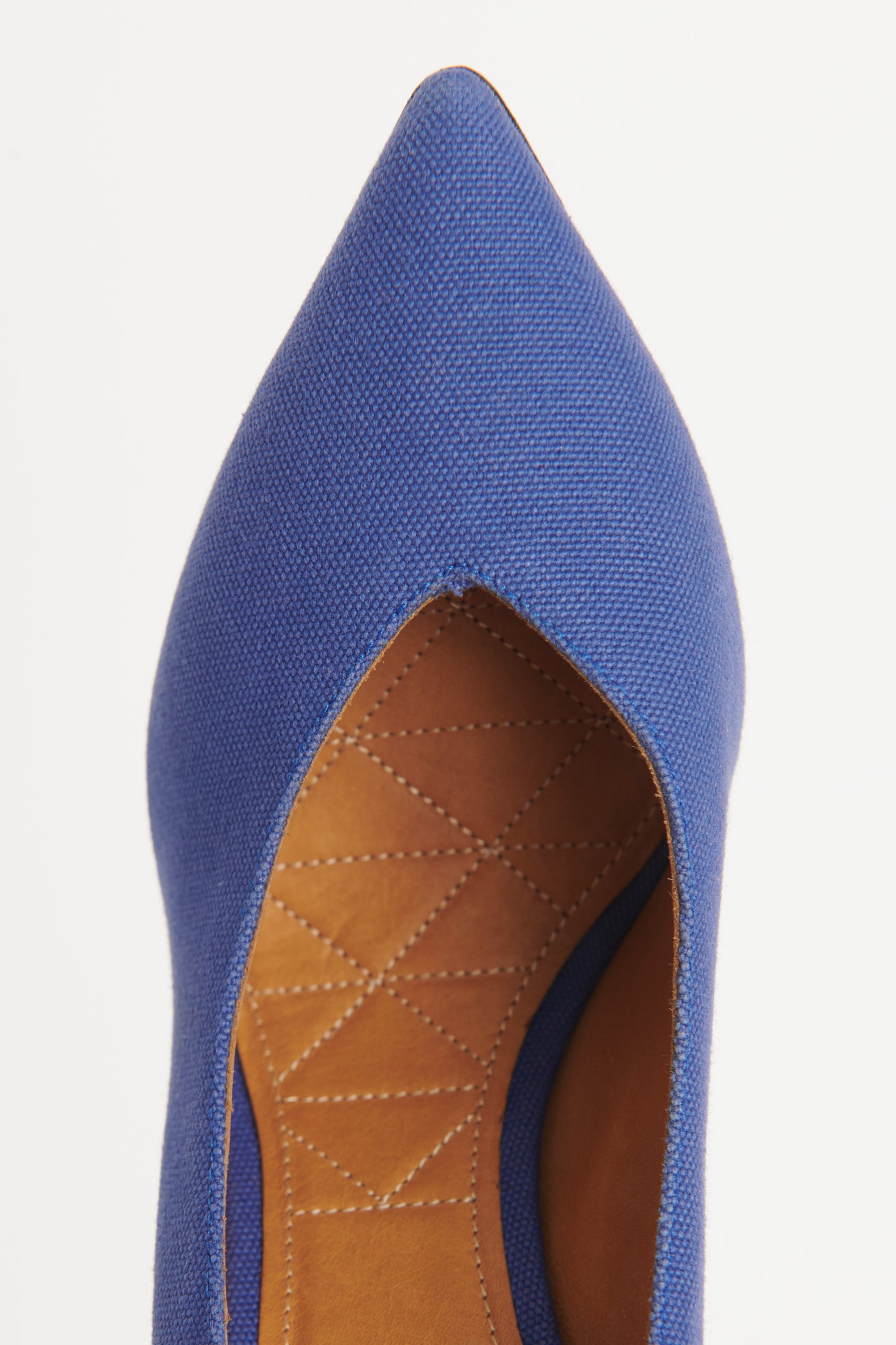 Canvas Preowned Pointed Toe Pumps