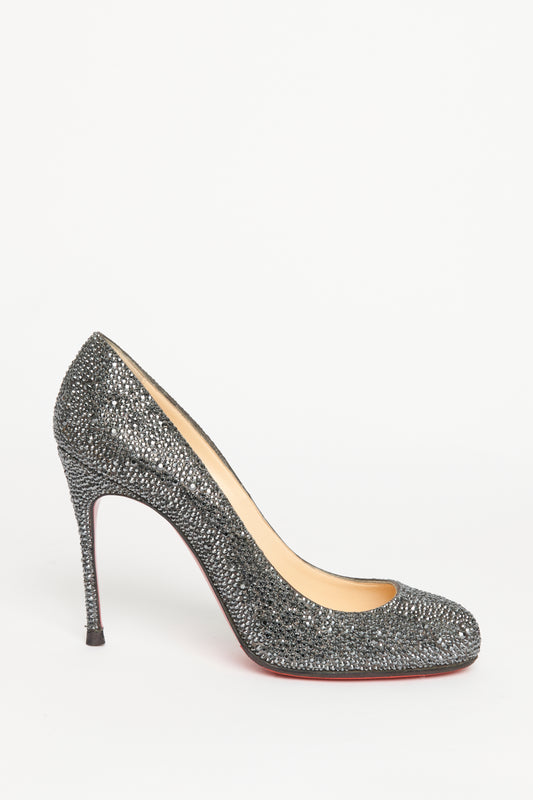 Embellished Leather Strass Fifi Preowned Pumps