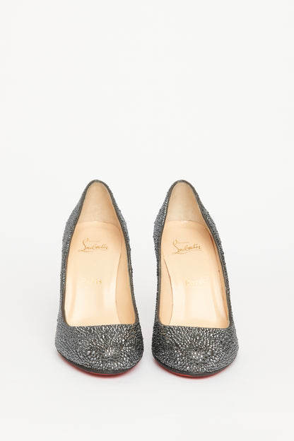 Embellished Leather Strass Fifi Preowned Pumps