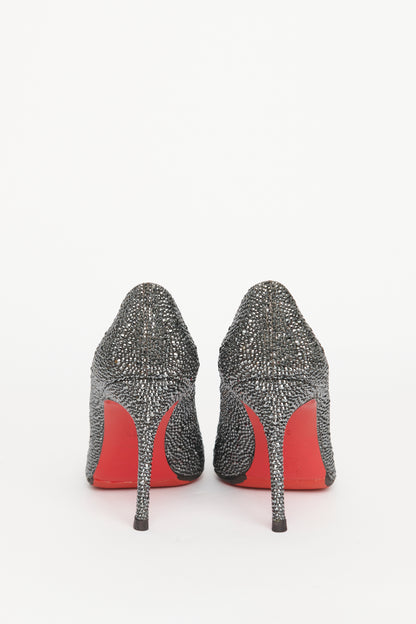 Embellished Leather Strass Fifi Preowned Pumps