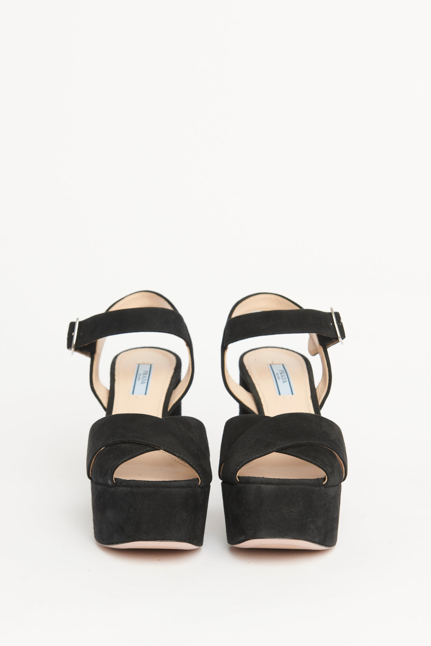 Suede Platform Preowned Sandals