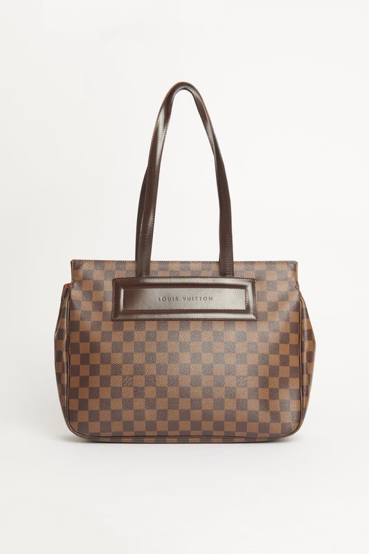 2000 Parioli PM Damier Ebene Preowned Tote Handbag