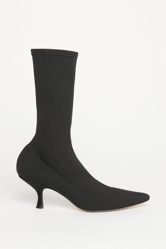 Black Taylor Preowned Neoprene Sock Boots