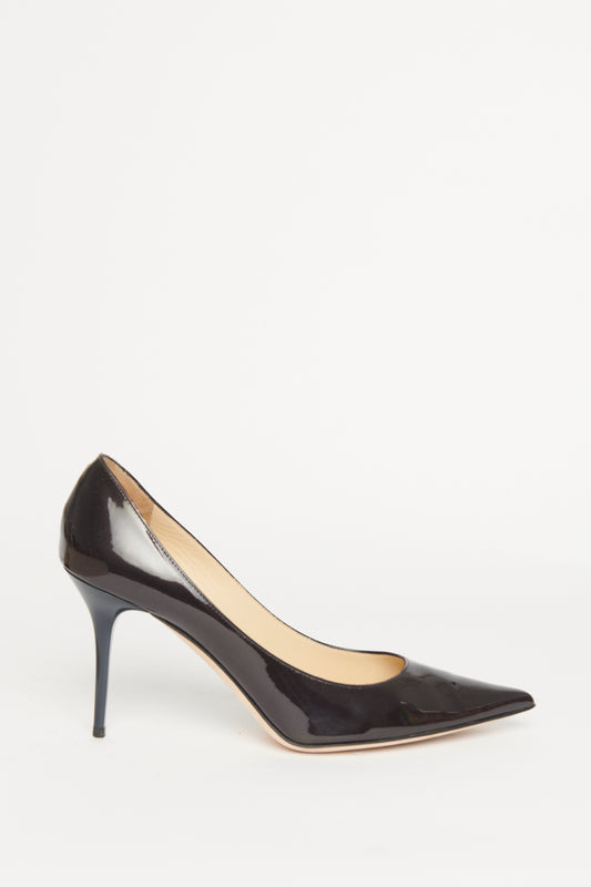 Two-tone Pointed Preowned Patent Heels