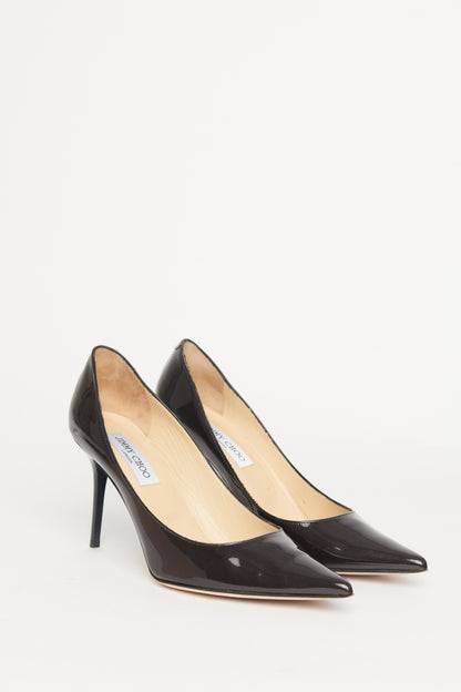 Two-tone Pointed Preowned Patent Heels