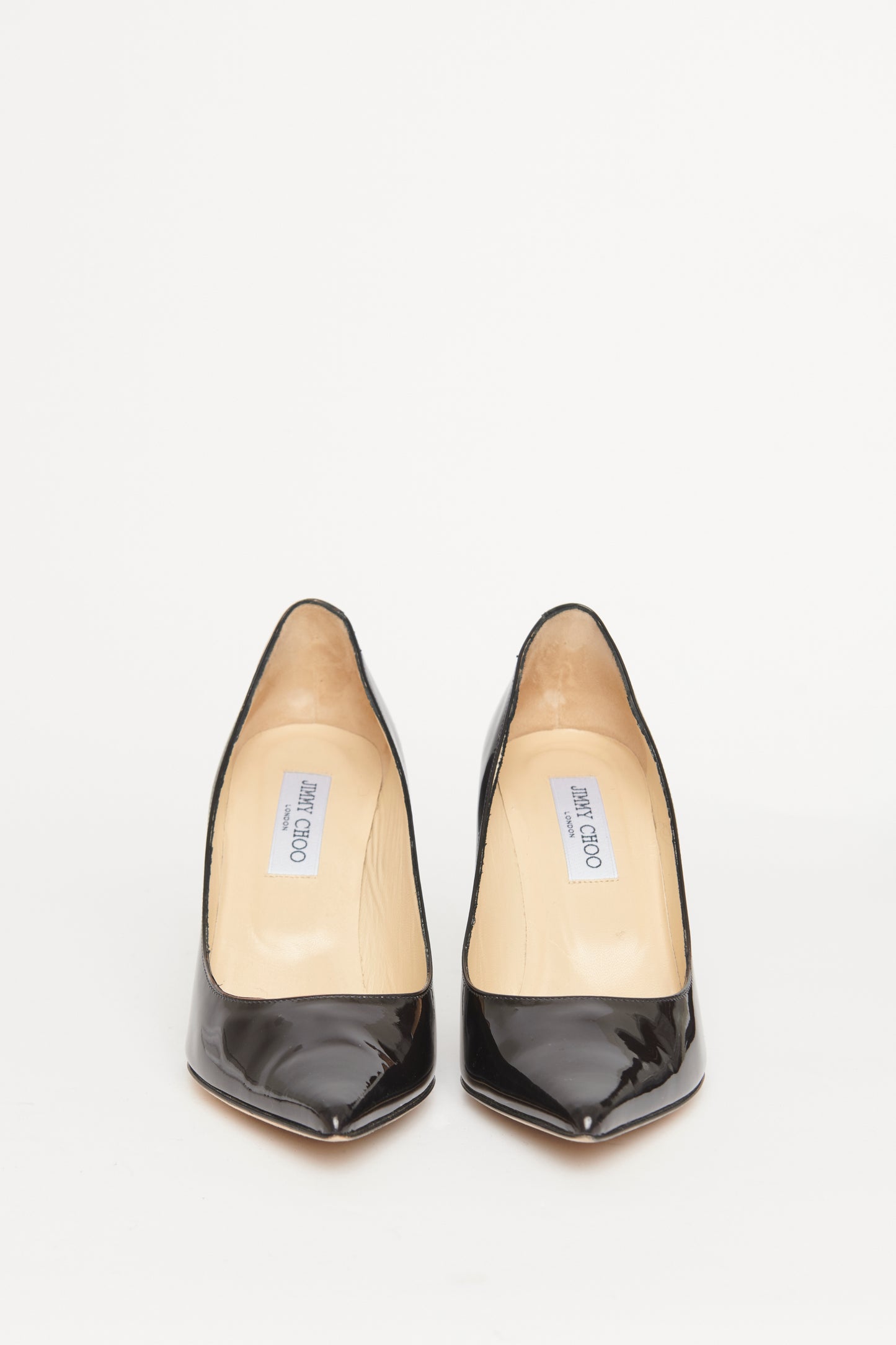 Two-tone Pointed Preowned Patent Heels