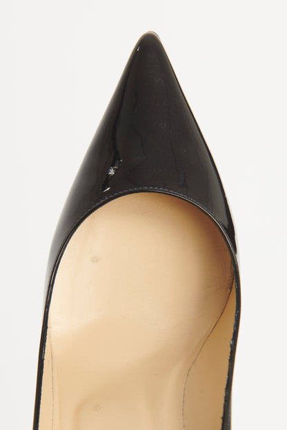 Two-tone Pointed Preowned Patent Heels