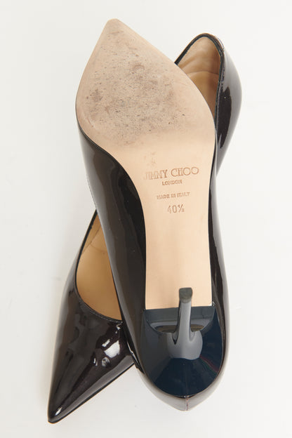 Two-tone Pointed Preowned Patent Heels