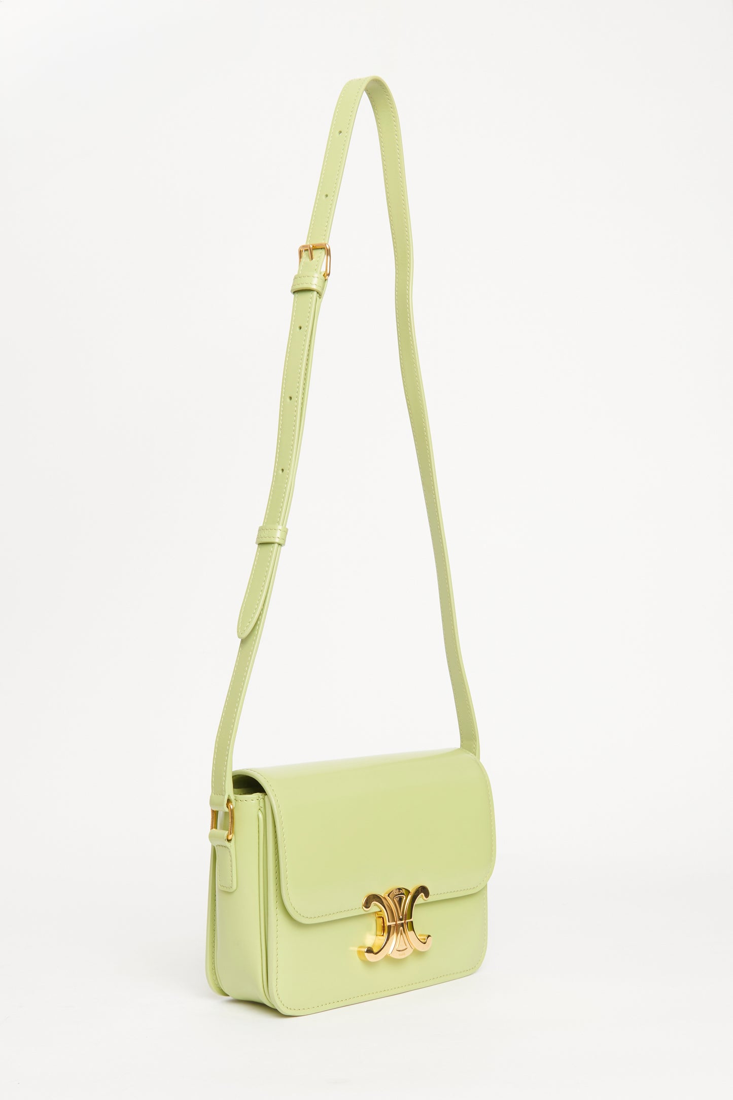 2019 Light Jade Teen Triomphe crossbody bag