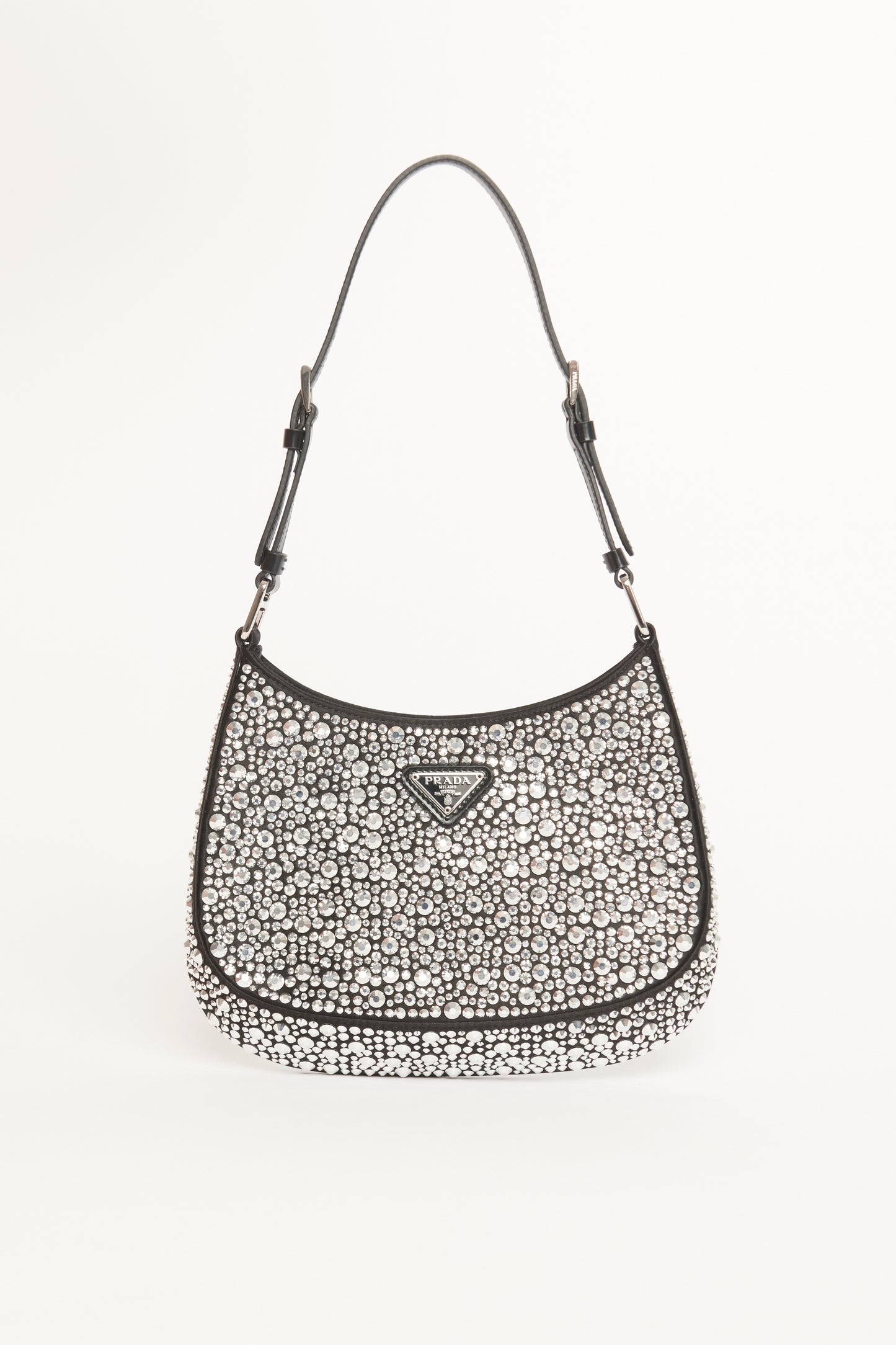 Cleo Satin with Crystals Preowned Bag