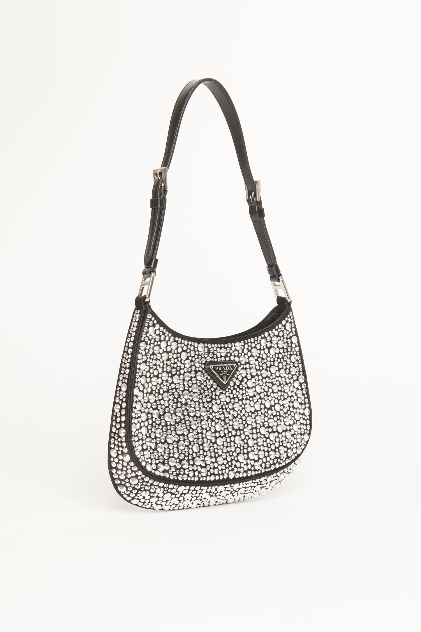 Cleo Satin with Crystals Preowned Bag